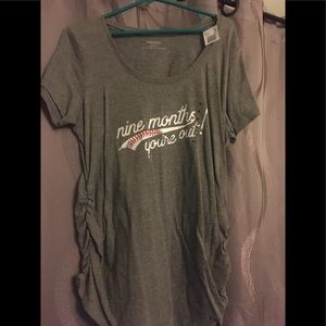Baseball maternity shirt - motherhood maternity